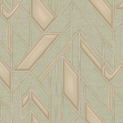 Icon Infinite Shapes Design Wallpaper, Green Colour, Code 24113-3
