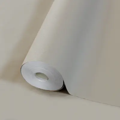 *Modern Plain Pattern Wallpaper, Colour White Cream 24201-15