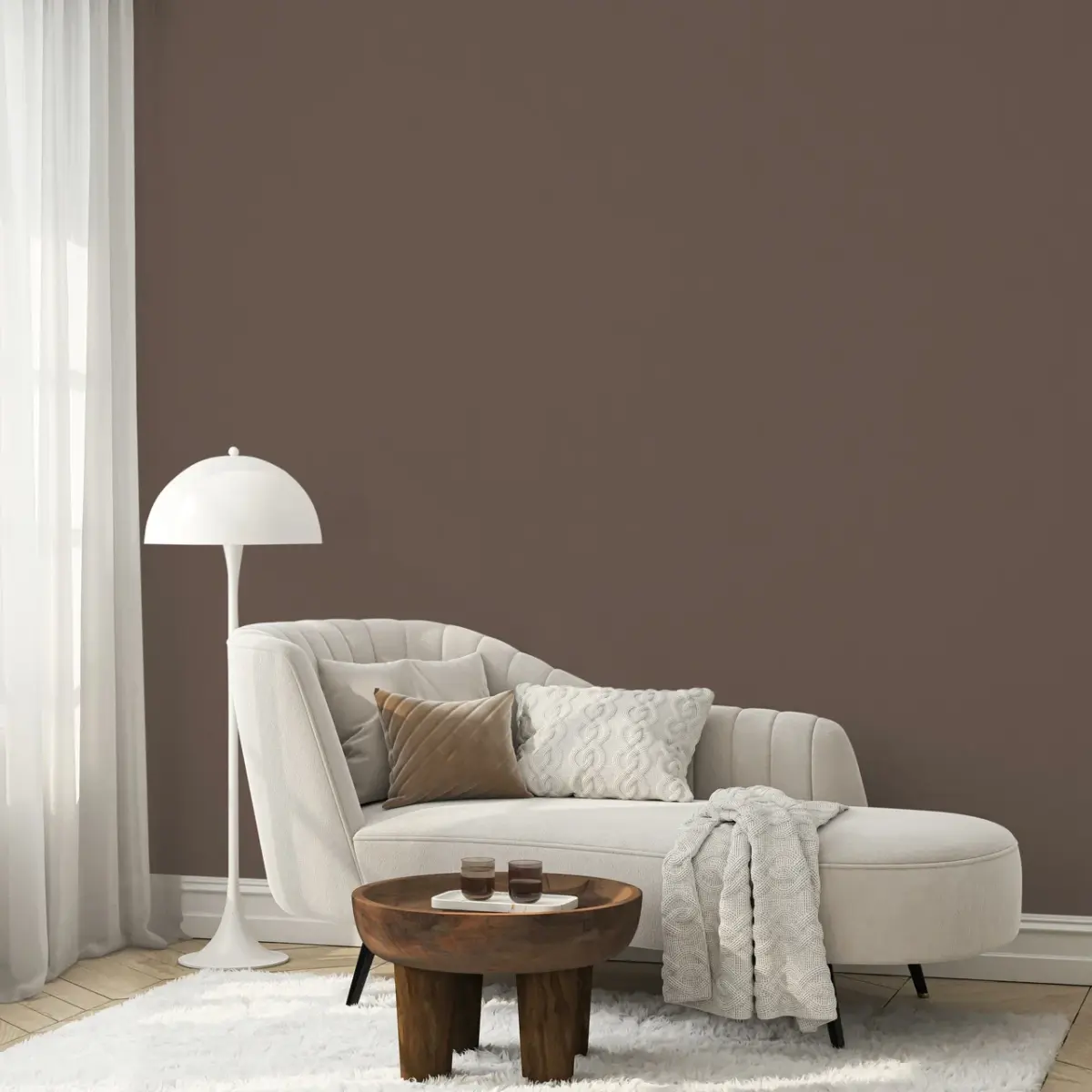 *Modern Plain Pattern Wallpaper, Colour Stone Brown 24201-20 - Image 5