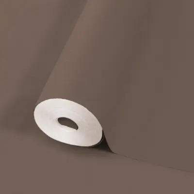 *Modern Plain Pattern Wallpaper, Colour Stone Brown 24201-20
