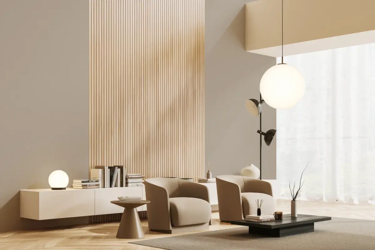 Modern Plain Pattern Wallpaper, Colour Creamy Beige Code 24201-5 - Image 3