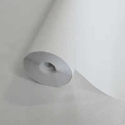 *Modern Plain Pattern Wallpaper, Colour White  Code 24202-1